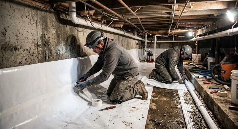 Basement Walls Waterproofing in Greenville, SC