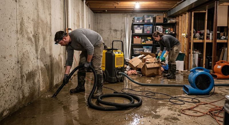 Basement Water Cleanup in Scottsdale, AZ